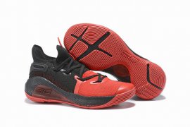 Curry 6 Men Shoes Low Red Black